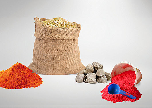 variety of dry bulk materials