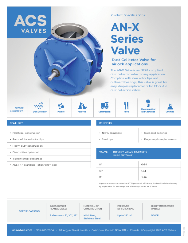 ACS spec an x valve AV004 R0