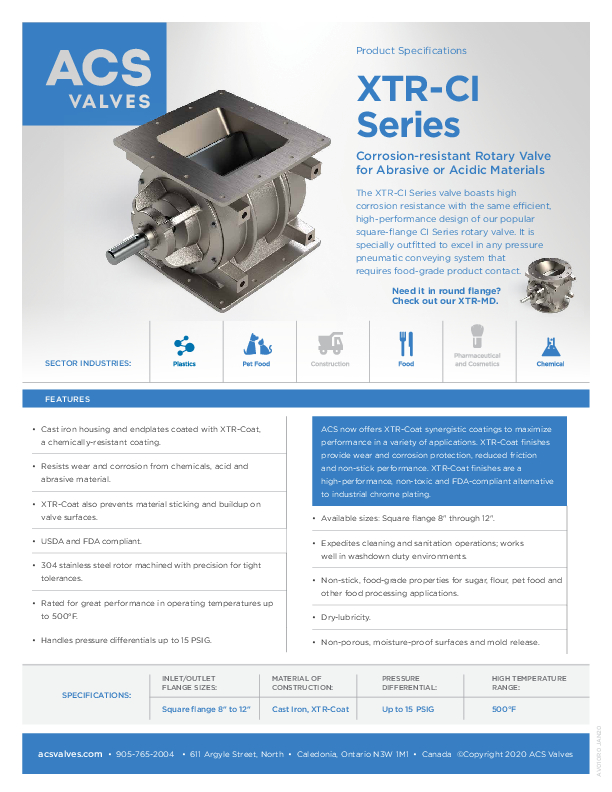 ACS spec xtr ci series AV010 R0